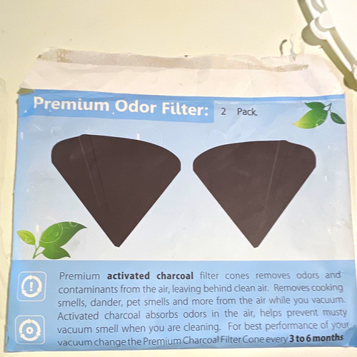 Activated charcoal vacuum - activated, odor