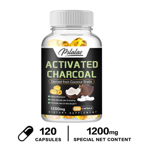 Activated charcoal capsules - charcoal,
